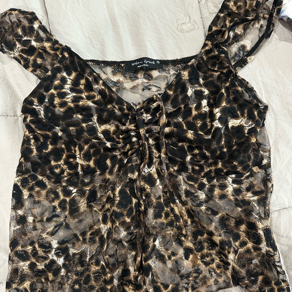 Women's Leopard Print Top